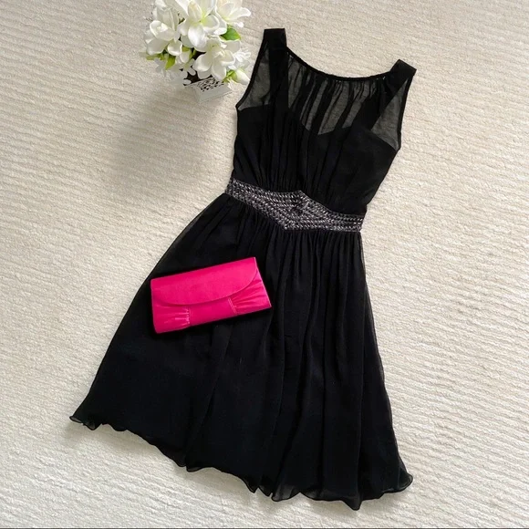 Little Mistress chiffon black dress - Picture 16 of 16